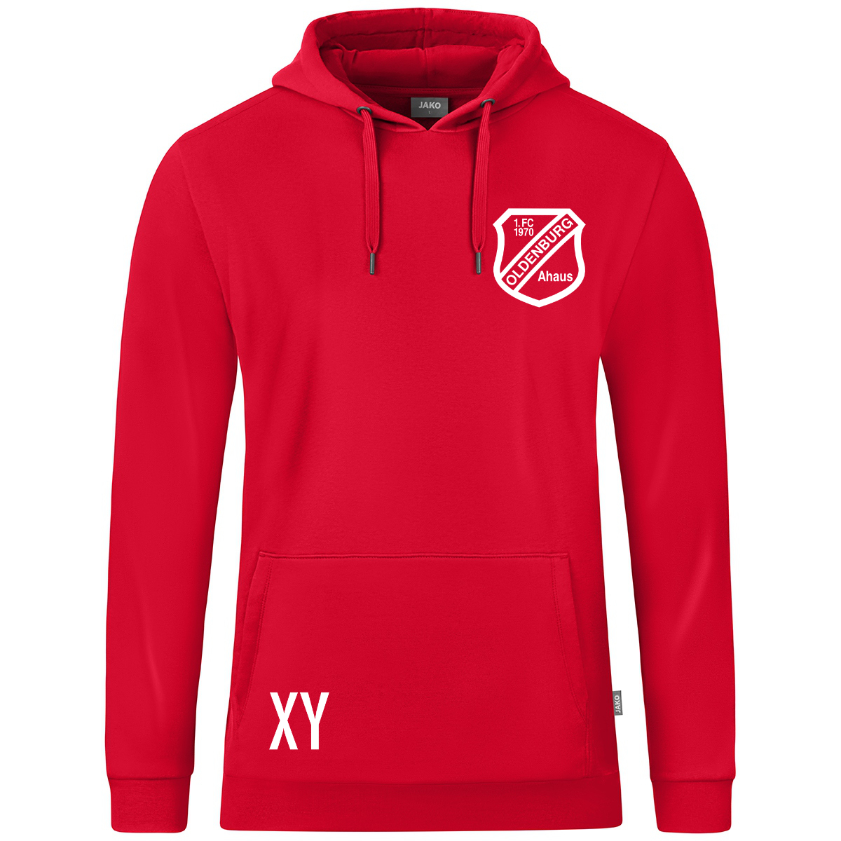 Jako Kapuzensweat Organic - rot