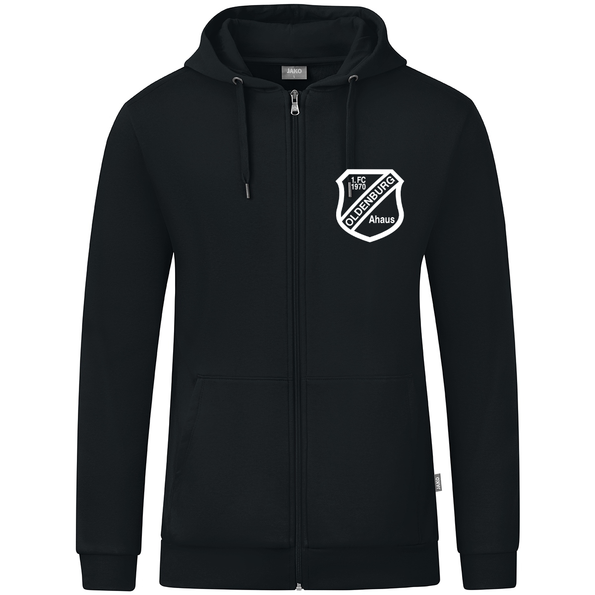 Jako Kapuzenjacke Organic - schwarz
